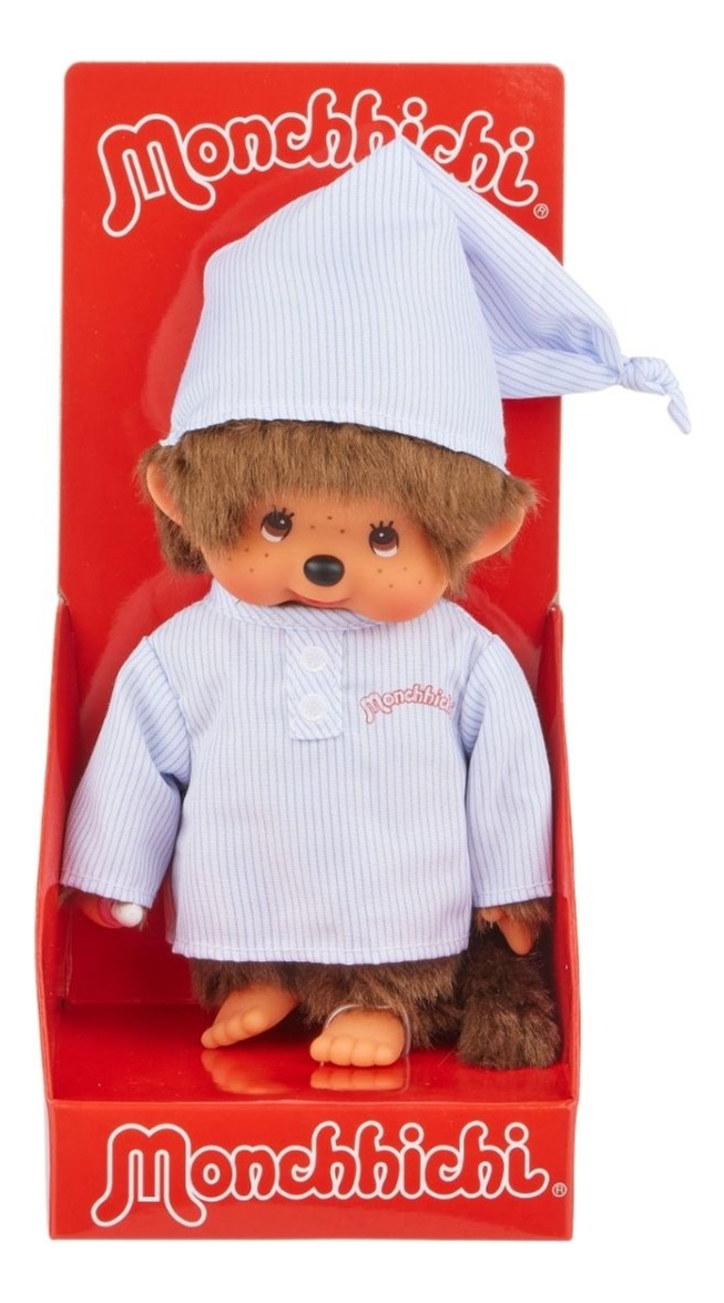 Foto 2 pulgar | Monchhichi Long Striped Pijama Boy Sekiguchi