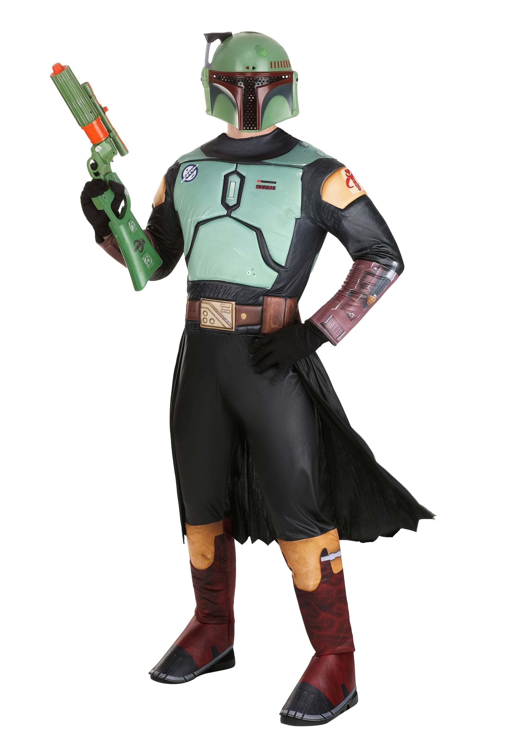 Foto 2 | Disfraz Jazwares Star Wars Boba Fett Deluxe Para Hombre Adulto - Venta Internacional.