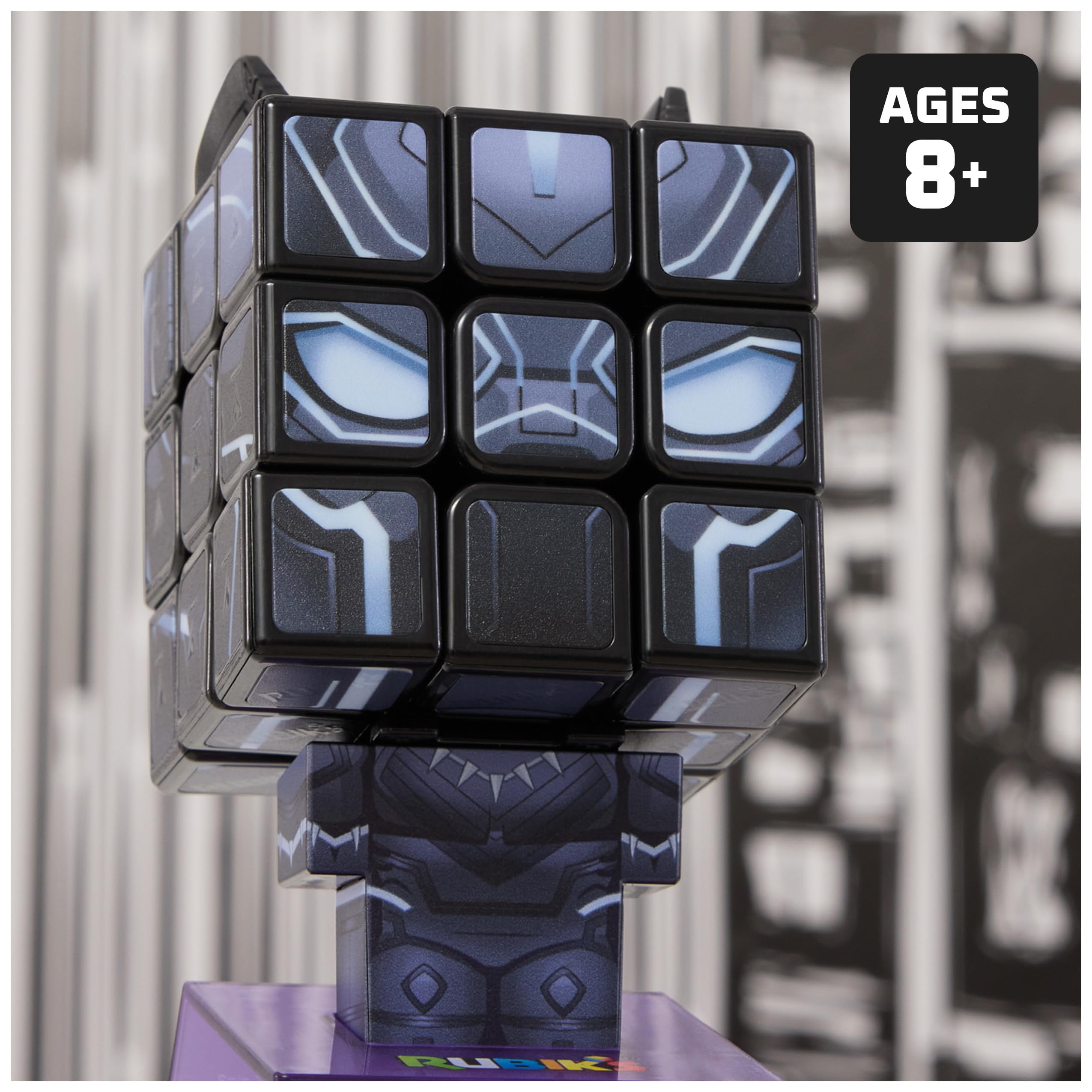 Foto 3 pulgar | Juguete Coleccionable Rubik's Cube Black Panther Cuber - Venta Internacional.