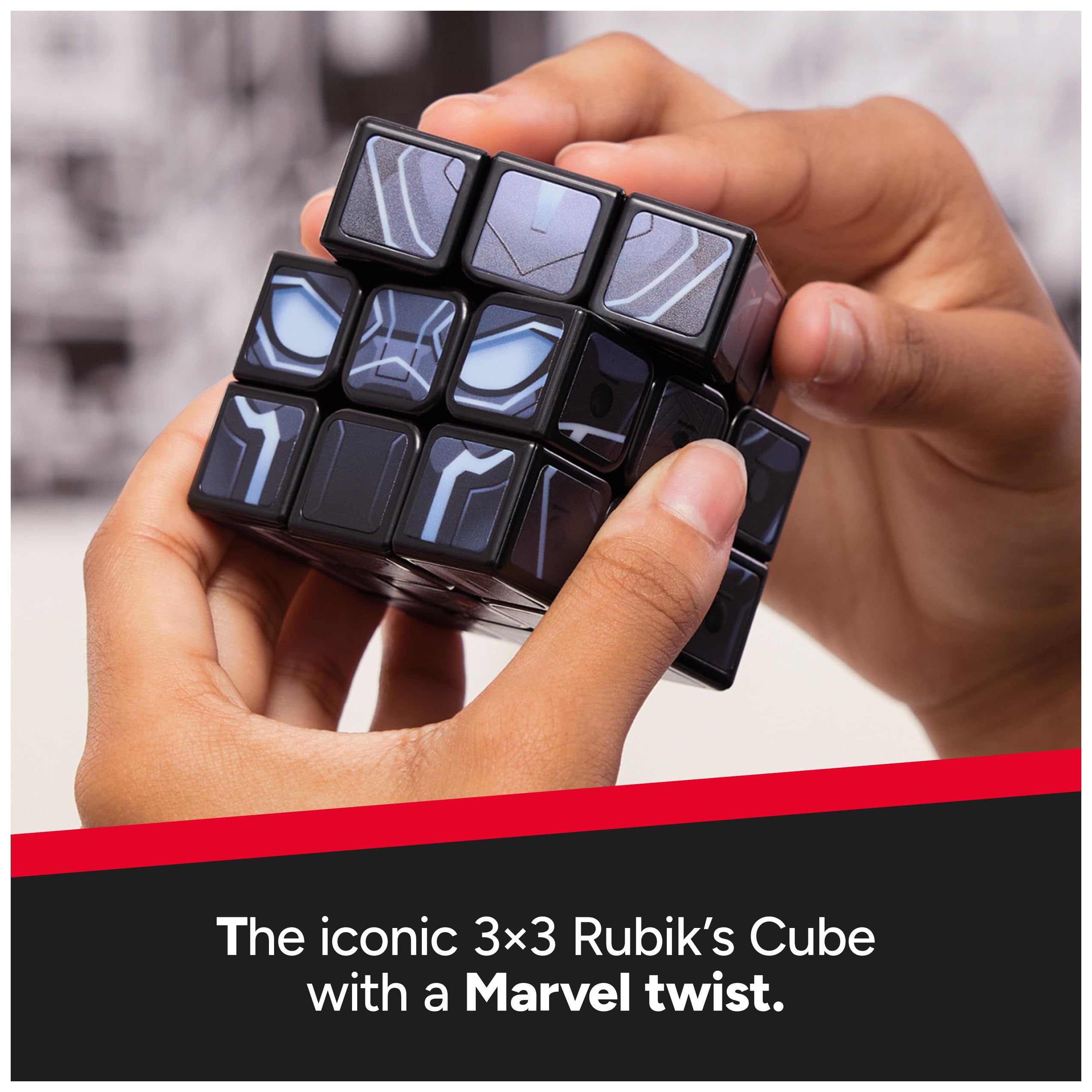 Foto 4 pulgar | Juguete Coleccionable Rubik's Cube Black Panther Cuber - Venta Internacional.