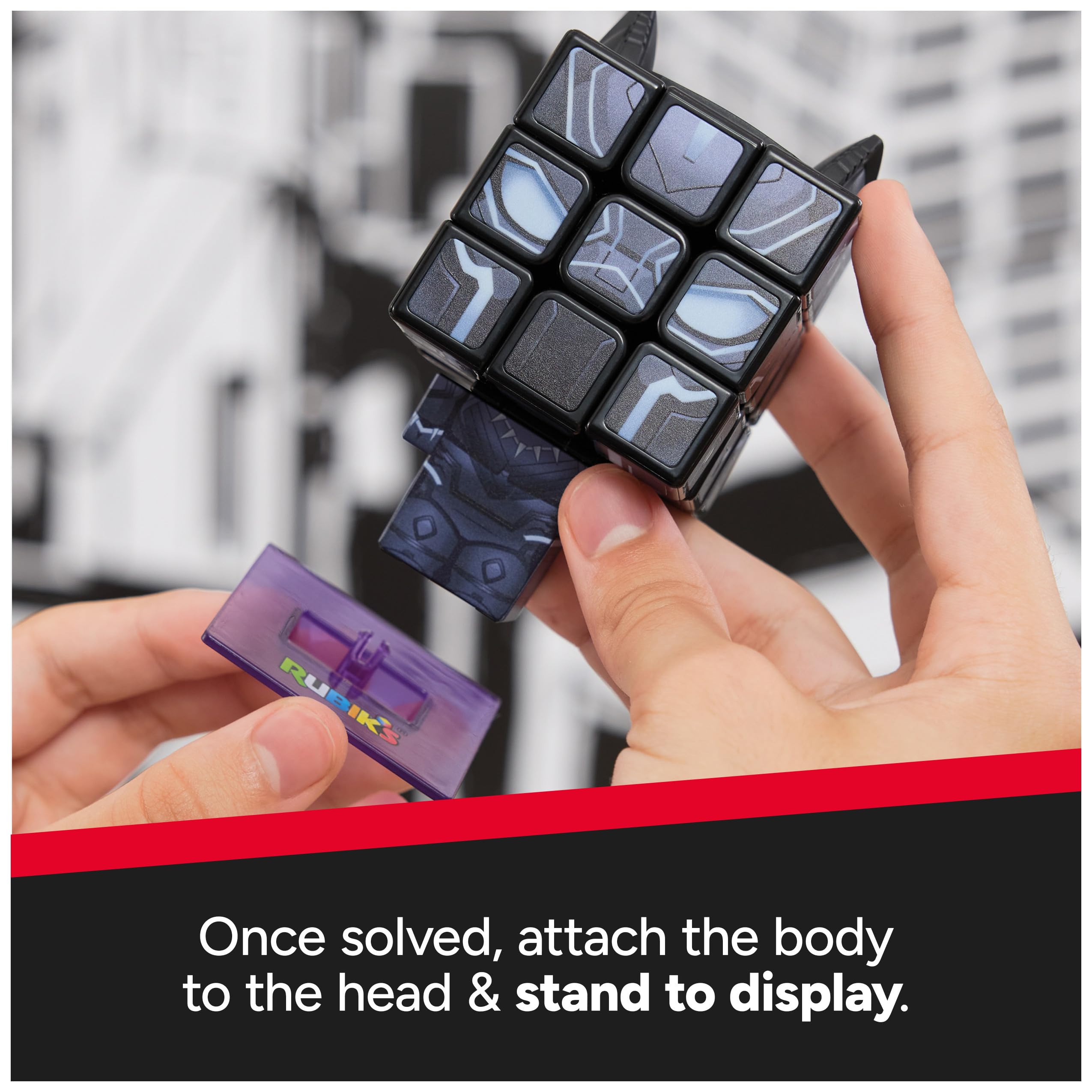 Foto 6 pulgar | Juguete Coleccionable Rubik's Cube Black Panther Cuber - Venta Internacional.