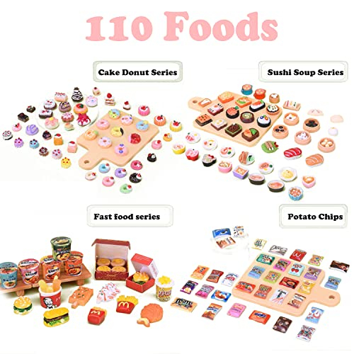 Foto 4 pulgar | Venta Internacional- Miniaturas de Comida y Bebida para Casa de Muñecas 150 Piezas