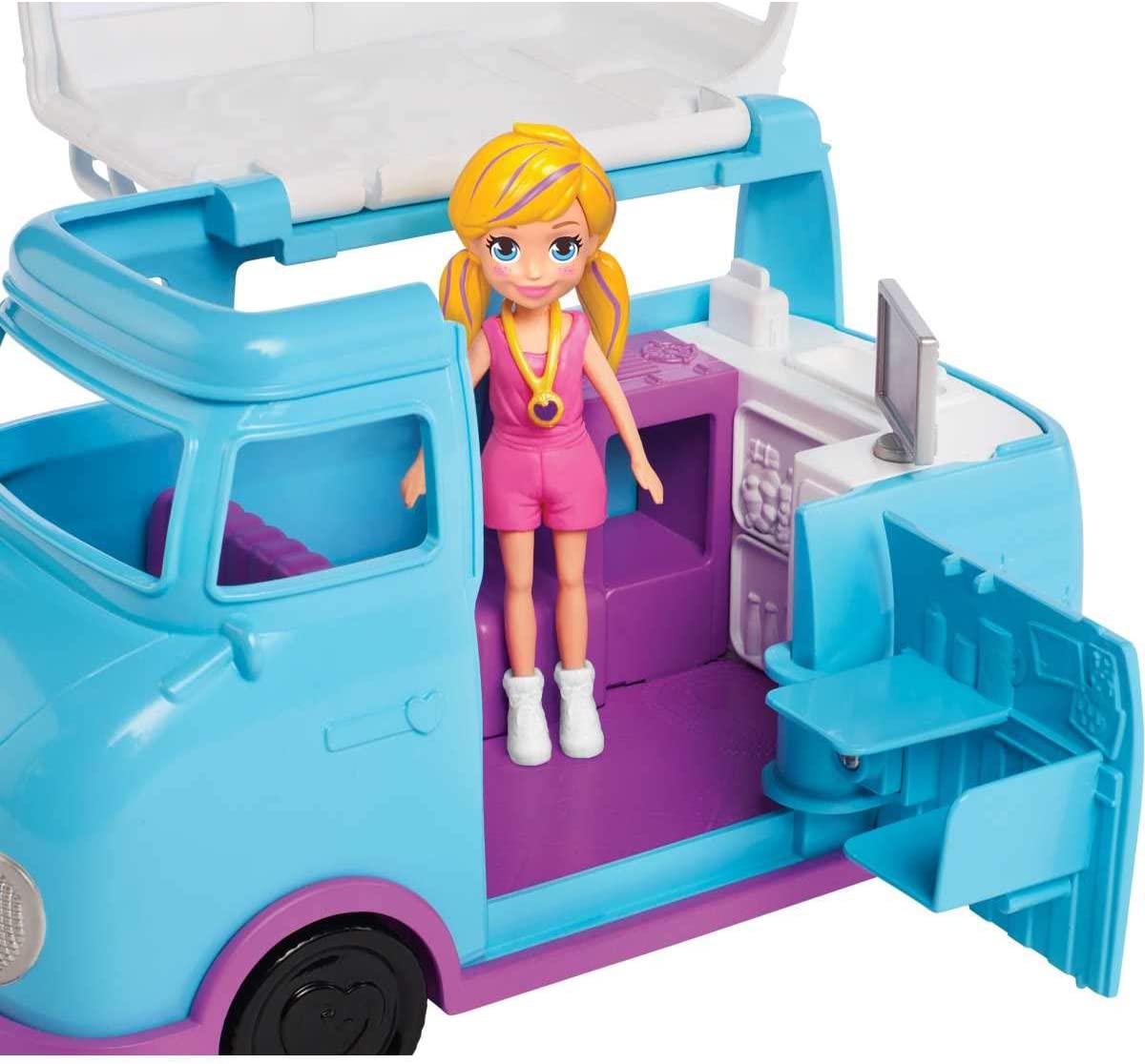 Foto 5 | Furgoneta de Campamento Polly Pocket