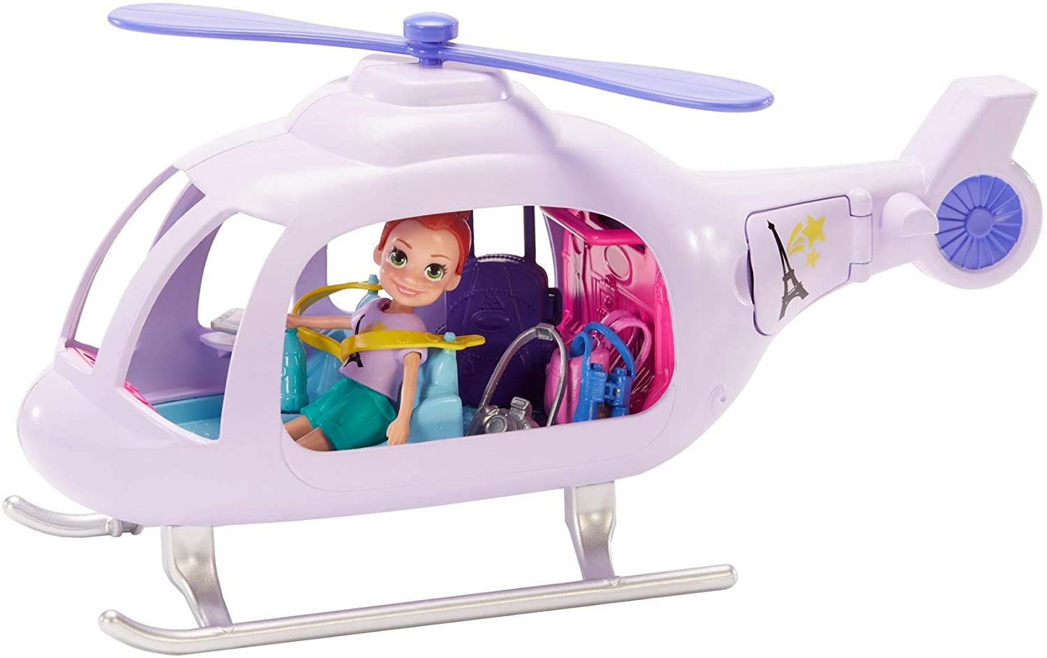 Foto 6 pulgar | Helicóptero de Aventuras Polly Pocket 10 Piezas