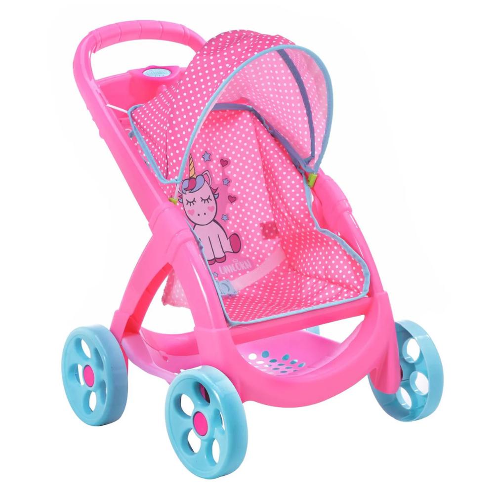 Foto 3 pulgar | Carriola Cuna Silla para Muñecas Prinsel Rosa