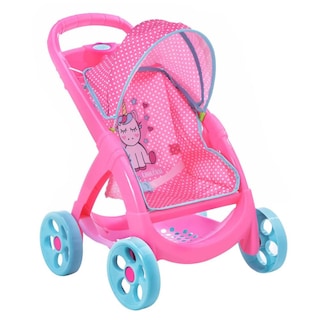 Foto 2 | Carriola Cuna Silla para Muñecas Prinsel Rosa