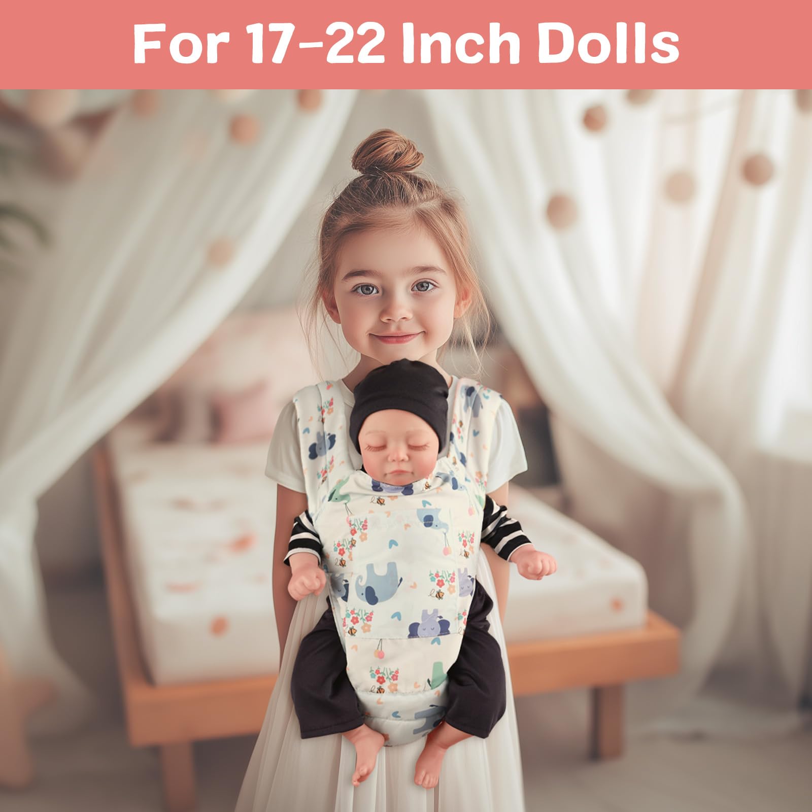 Foto 4 pulgar | Portamuñecas Babeside Azul para Muñecas de 43 a 56 cm - Venta Internacional