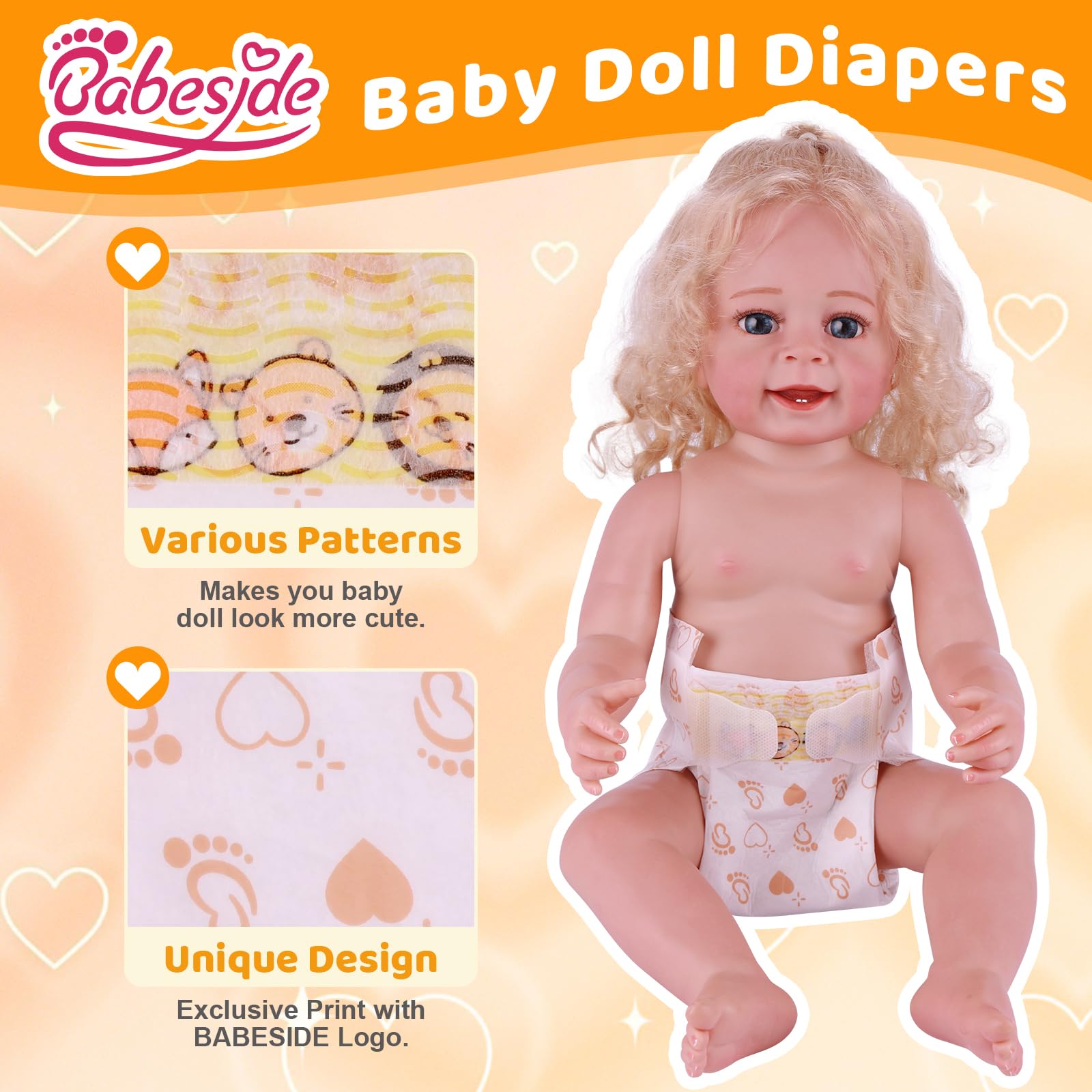Foto 3 pulgar | Juego de Pañales para Muñeca Babeside Reborn 15 Piezas - Venta Internacional