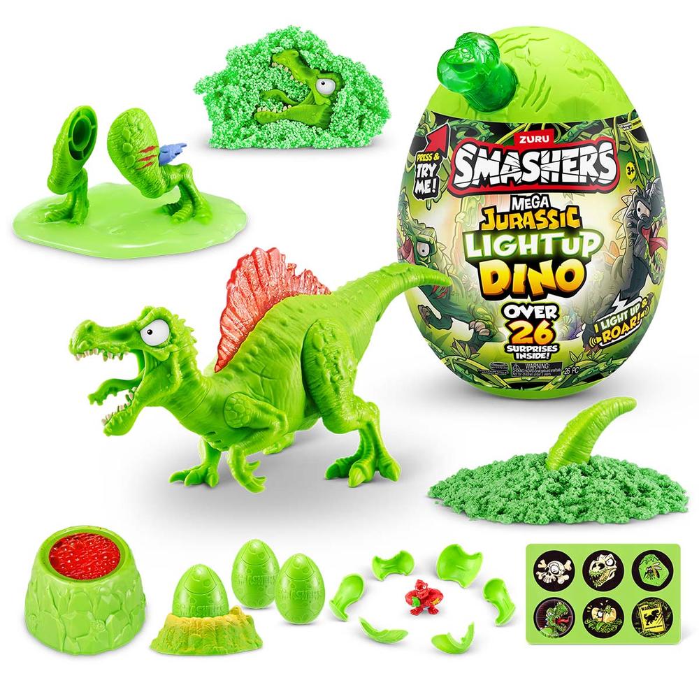 Foto 9 pulgar | Smashers Dinosaurio Mega Jurassic Light-up Dino