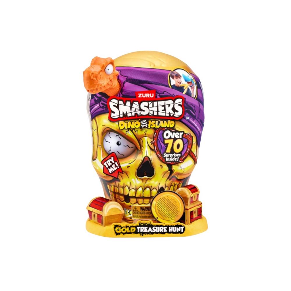 Foto 2 pulgar | Smashers Dinosaurio Dino Island Gold 70 Sorpresas