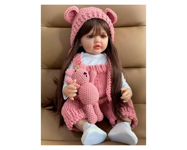 Foto 3 pulgar | Muñeca Vestido Tejido Gorro Orejita