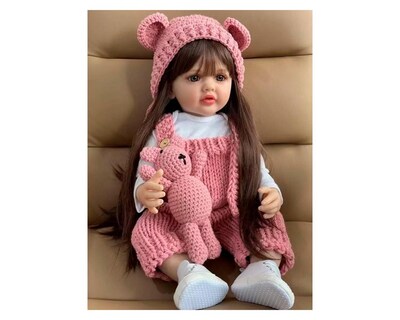 Foto 2 | Muñeca Vestido Tejido Gorro Orejita