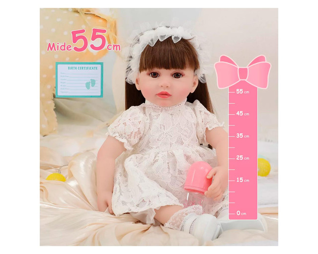 Foto 4 pulgar | Muñeca Diadema Olan Blanco Fleco