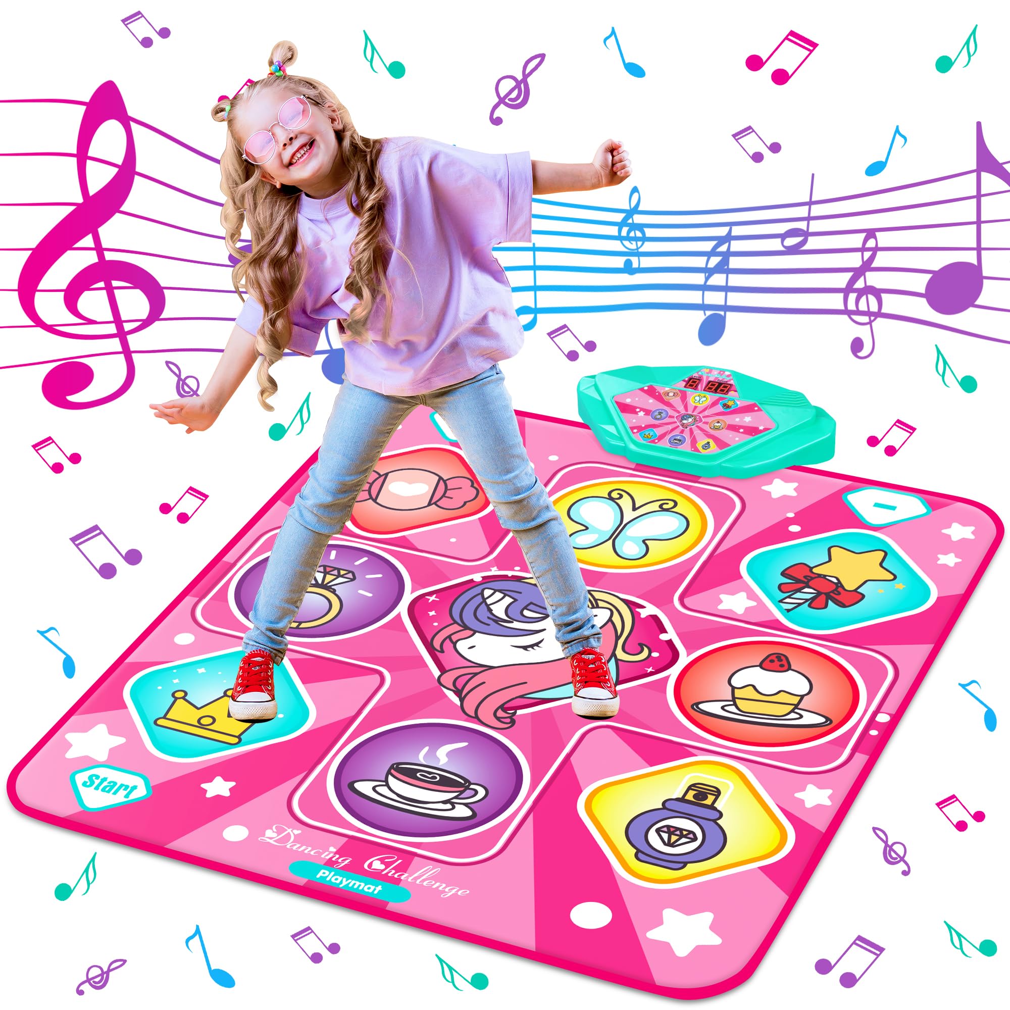 Foto 2 pulgar | Venta Internacional - Tapete De Baile Kunstin Unicorn Dance Mixer Rhythm Step Play Mat P