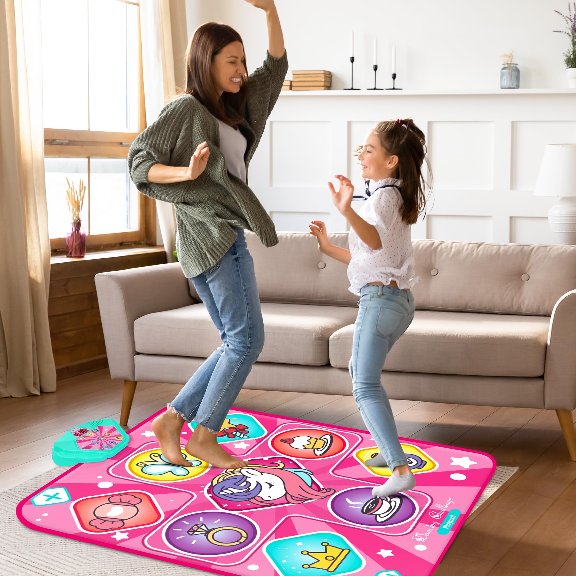 Foto 8 pulgar | Venta Internacional - Tapete De Baile Kunstin Unicorn Dance Mixer Rhythm Step Play Mat P