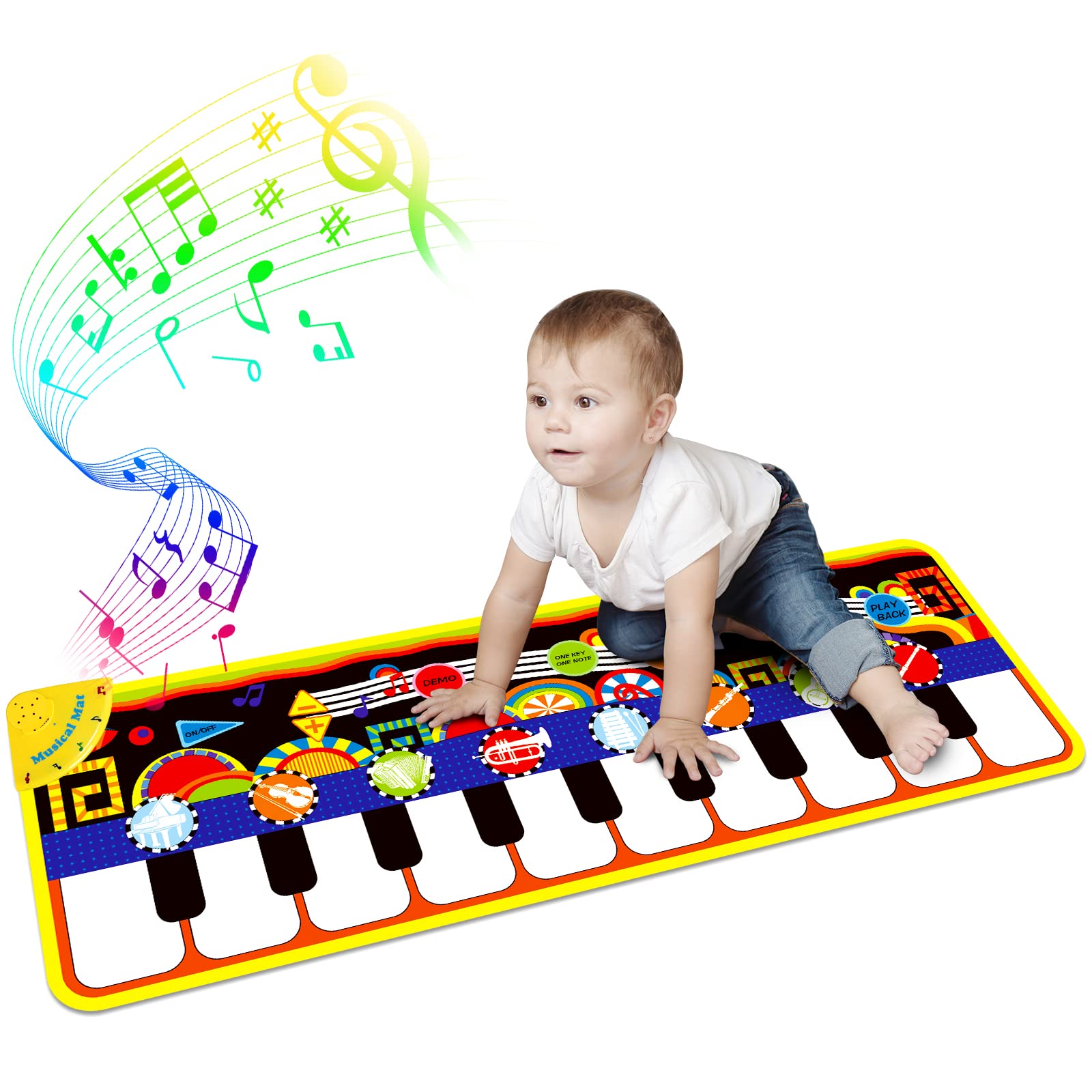 Foto 2 pulgar | Venta Internacional - Alfombrilla Para Piano Renfox Baby Con 25 Sonidos Musicales Para 1 A 3 Años