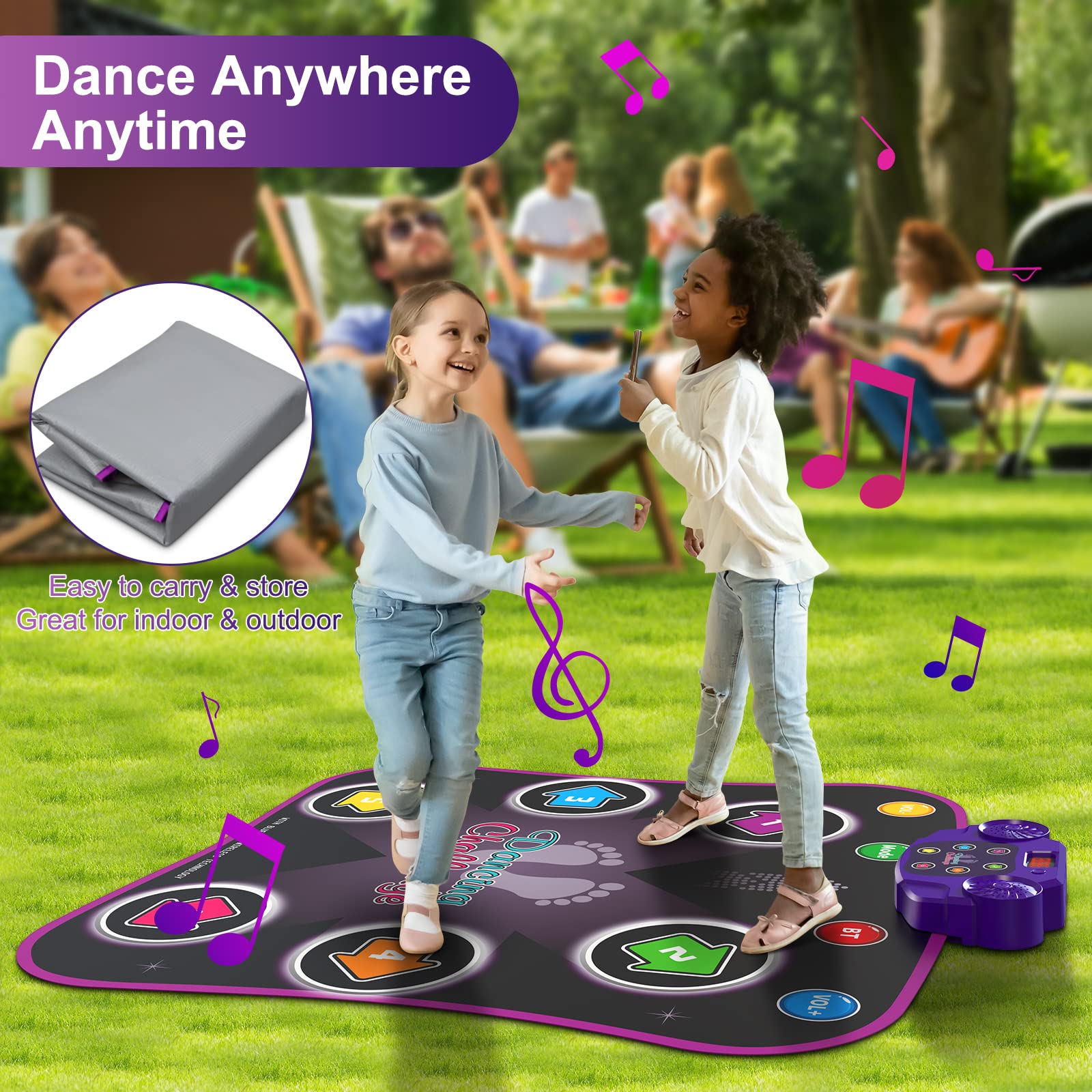 Foto 9 pulgar | Venta Internacional - Tapete De Baile Flooyes Para Niños De 3 A 12 Años Con Bluetooth Y 5 Juegos