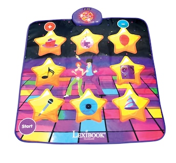 Foto 1 | Alfombrilla Electrónica Para Pista De Baile Lexibook Dm10 Con Altavoz, Color Morado Y Amarillo - Venta Internacional.
