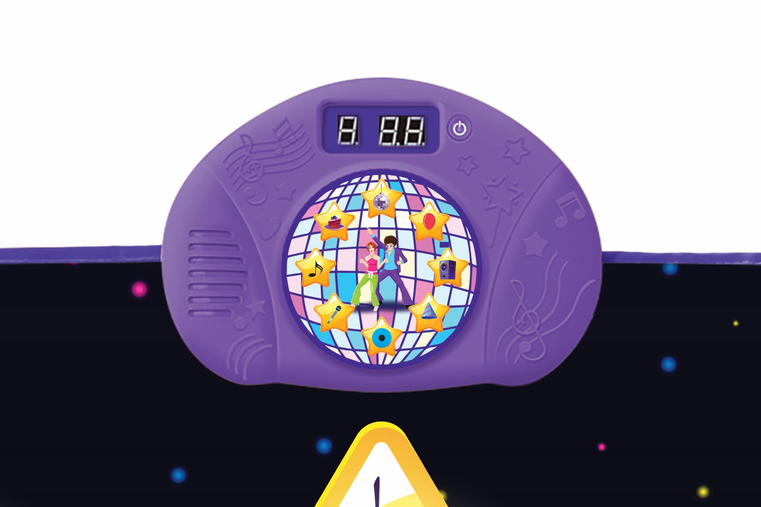 Foto 2 | Alfombrilla Electrónica Para Pista De Baile Lexibook Dm10 Con Altavoz, Color Morado Y Amarillo - Venta Internacional.