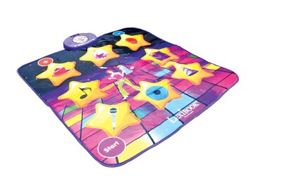 Foto 3 | Alfombrilla Electrónica Para Pista De Baile Lexibook Dm10 Con Altavoz, Color Morado Y Amarillo - Venta Internacional.
