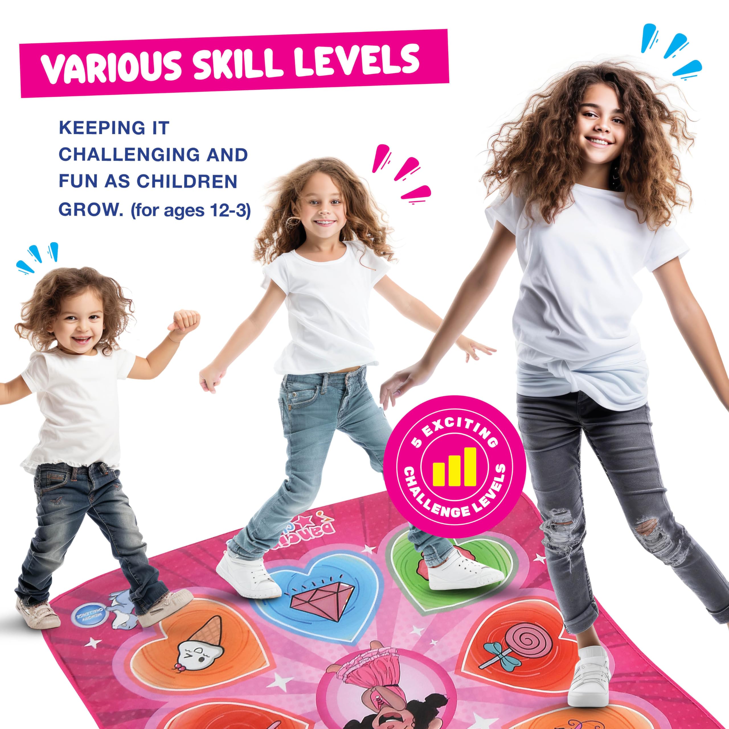 Foto 4 pulgar | Alfombra De Baile Play22 Para Niños Con Luces Led Y Música Integrada - Venta Internacional.