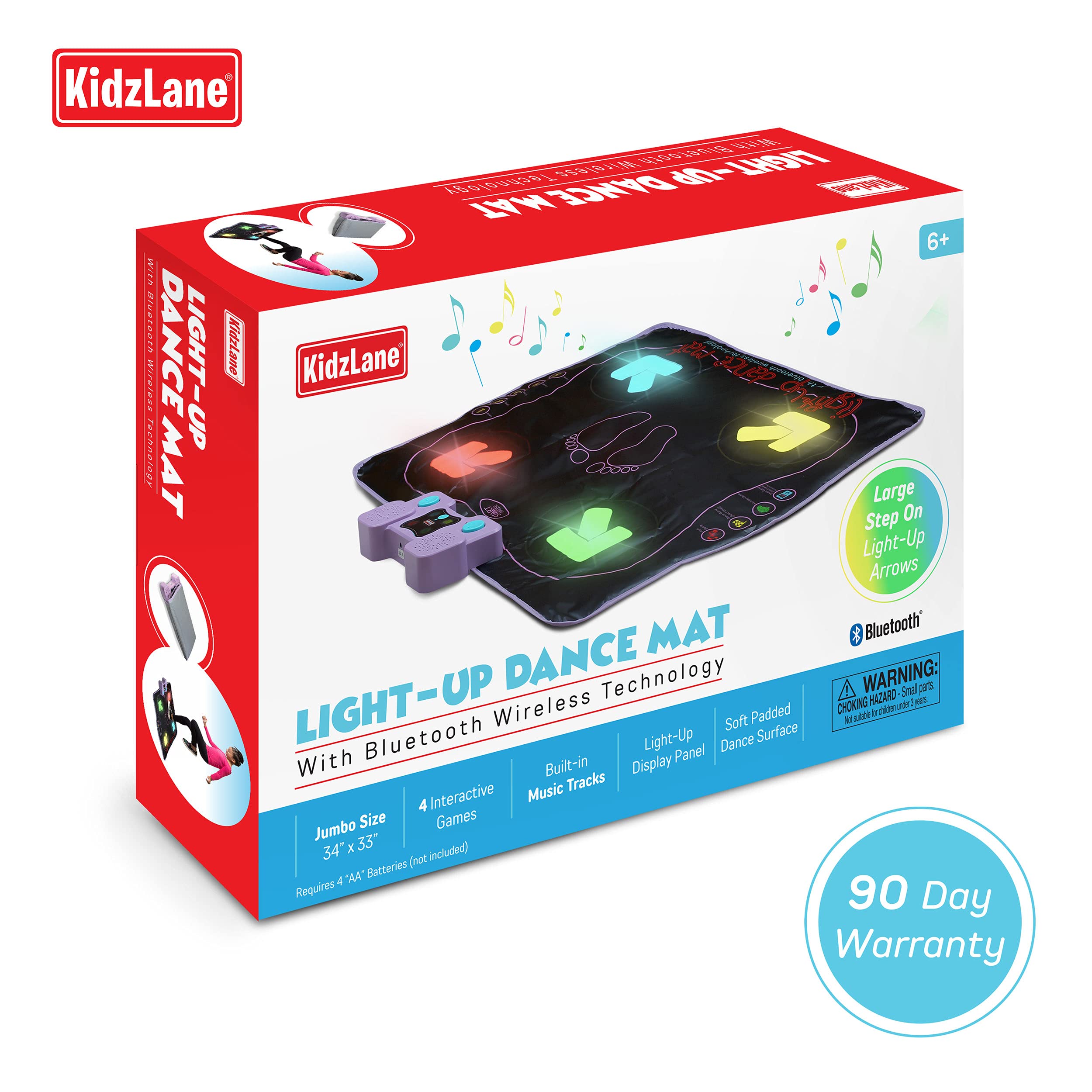 Foto 8 pulgar | Alfombra De Baile Electrónica Kidzlane Para Niños De 8 A 12 Años Con Bluetooth/aux - Venta Internacional.