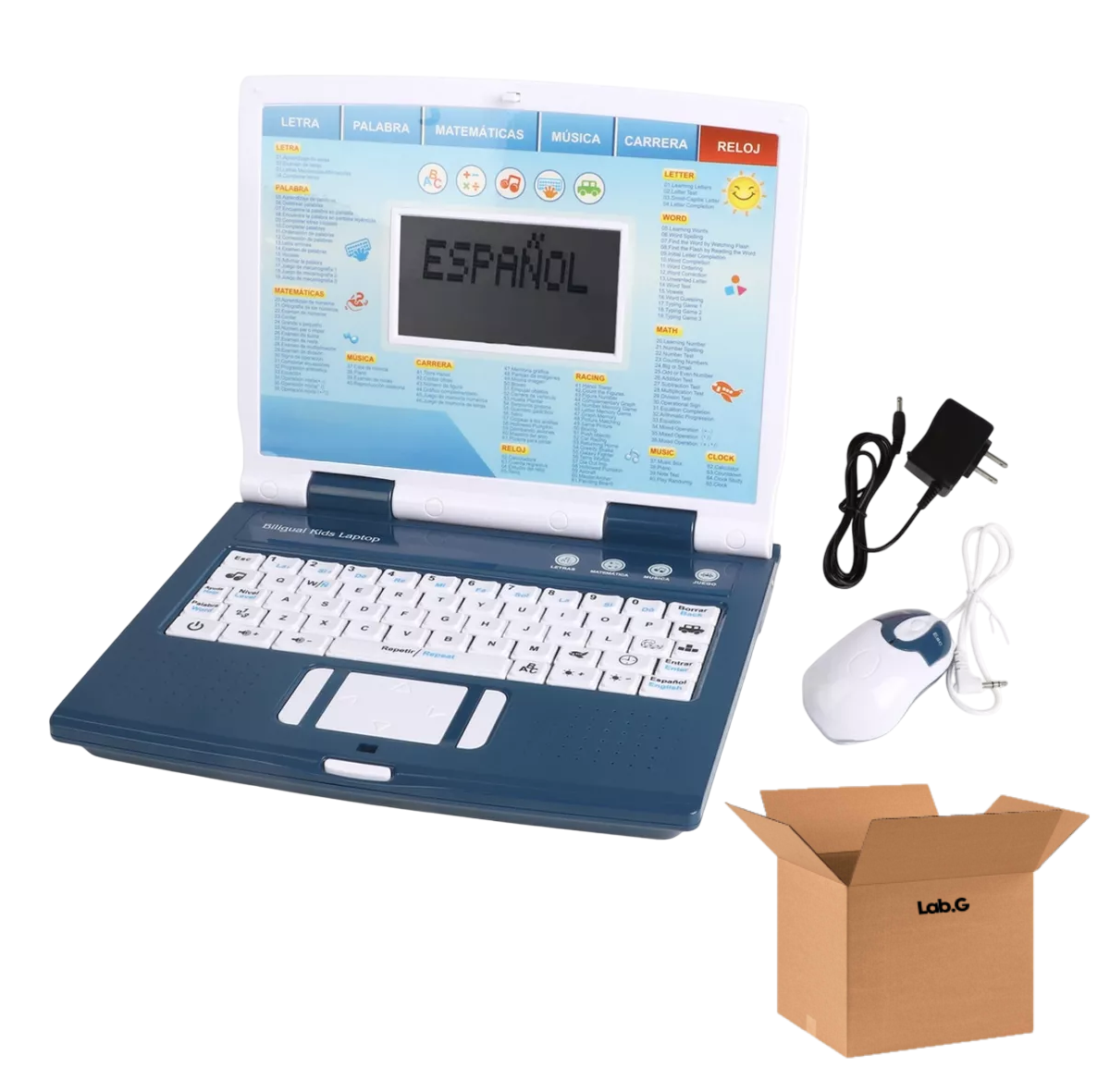 Laptop Didáctica Lab.G para Niños Ingles-Español