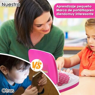 Foto 3 | Laptop De Juguete Belug Rosa Blanco