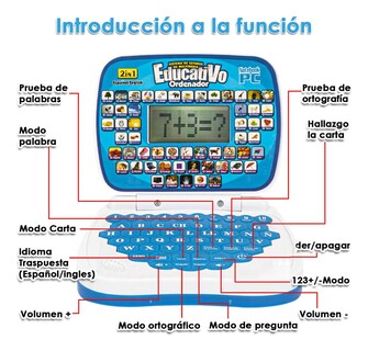Foto 4 | Laptop De Juguete Belug Azul Blanco