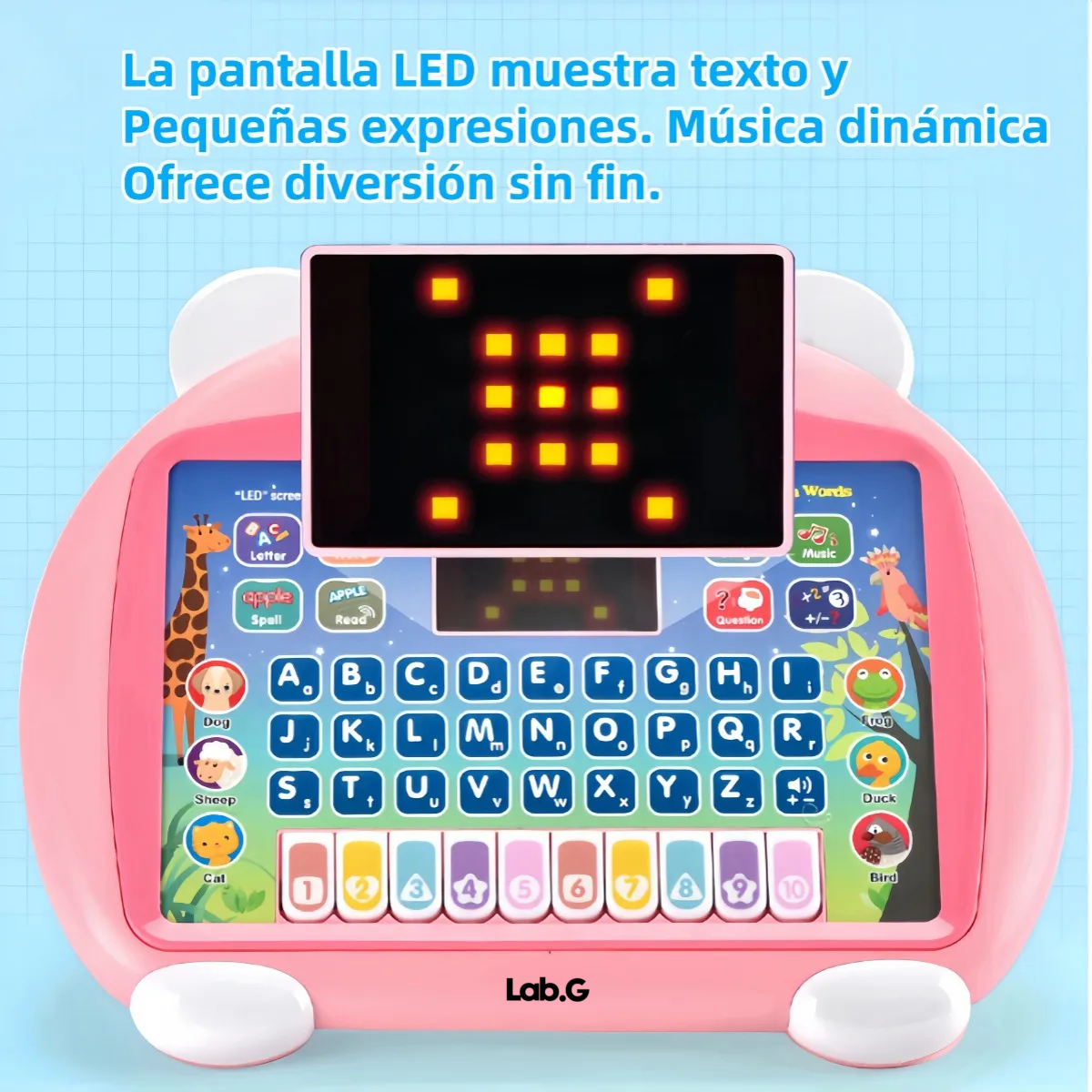 Foto 4 | Computadora Ytelefono Juguete Lab.g 2pz Rosa