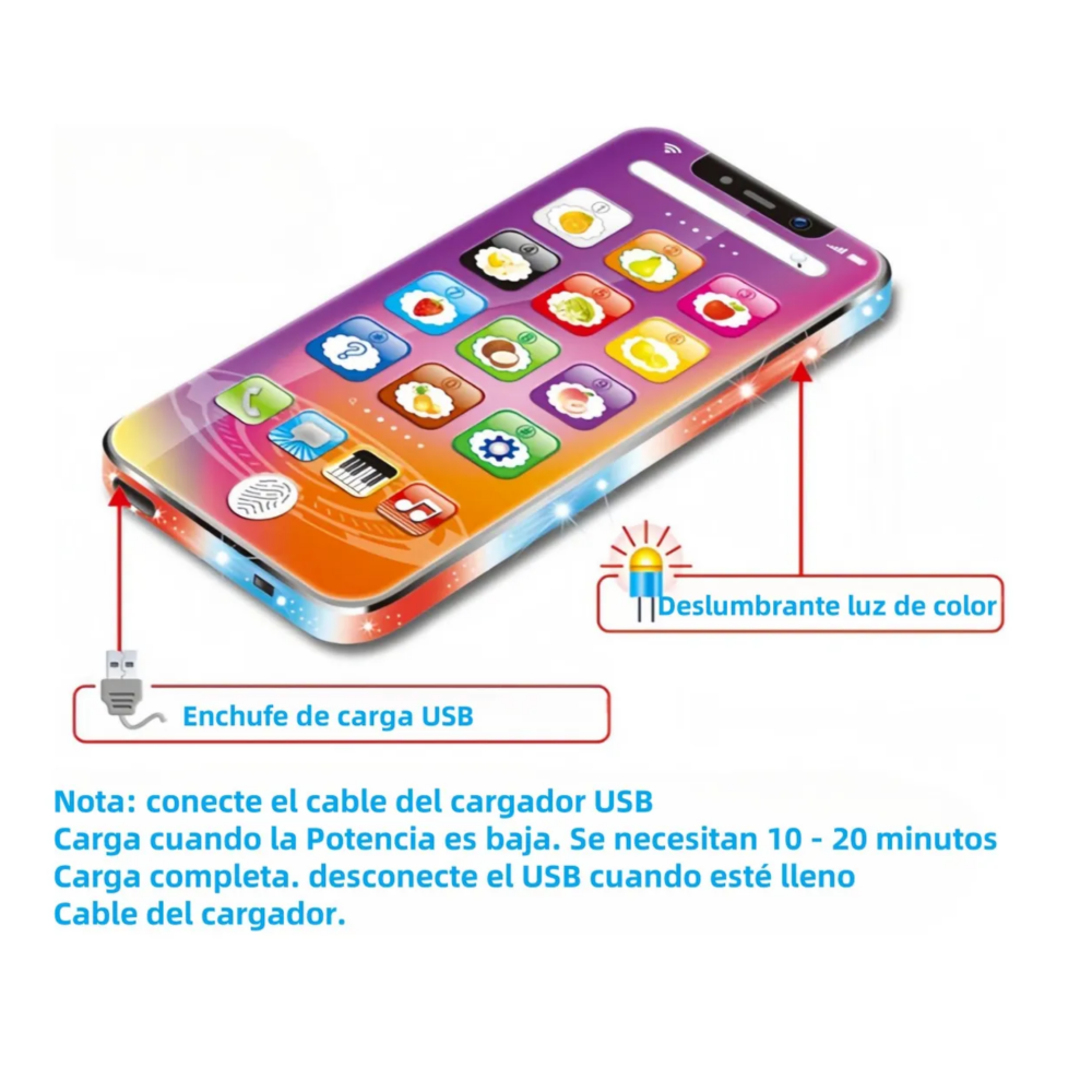 Foto 5 | Tableta Y Teléfono Juguete 2pz  Lab.g  Rosa