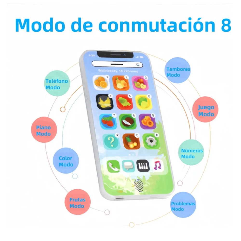 Foto 4 pulgar | Tableta Y Teléfono Juguete 2pz Belug  Azul