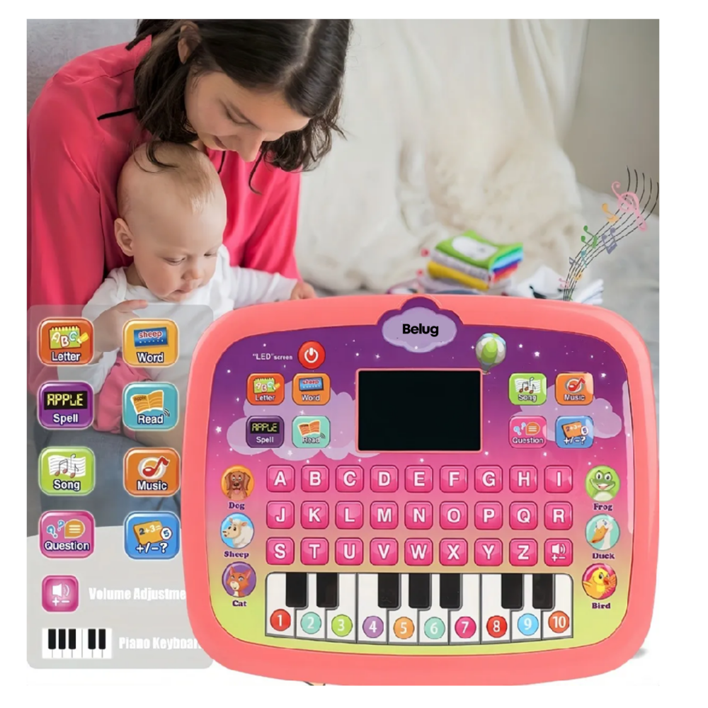 Foto 4 pulgar | Tableta Y Teléfono Juguete 2pz  Belug  Rosa