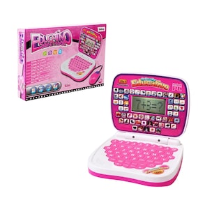 Foto 1 | Computadora Laptop De Juguete Aprendizaje Bilingüe Para Niño Rosa