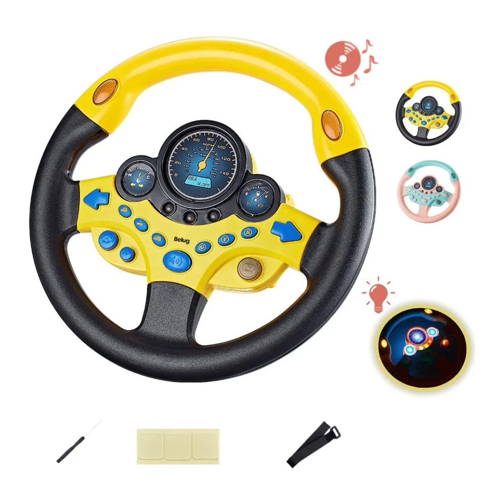 Foto 3 pulgar | Volante Juguete Belug 7pz Amarillo Negro
