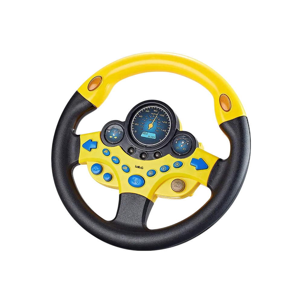 Foto 2 pulgar | Volante Juguete Belug 7pz Amarillo Negro