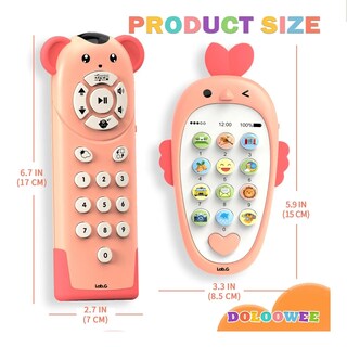 Foto 5 | Telefono Didactico Belug Bebe Juguete Rosa Claro