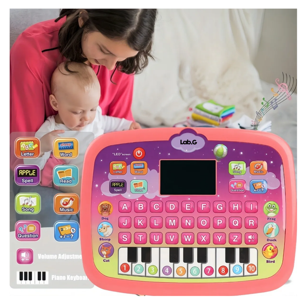 Foto 4 pulgar | Tableta Y Teléfono Juguete Lab.g   2pz Rosa