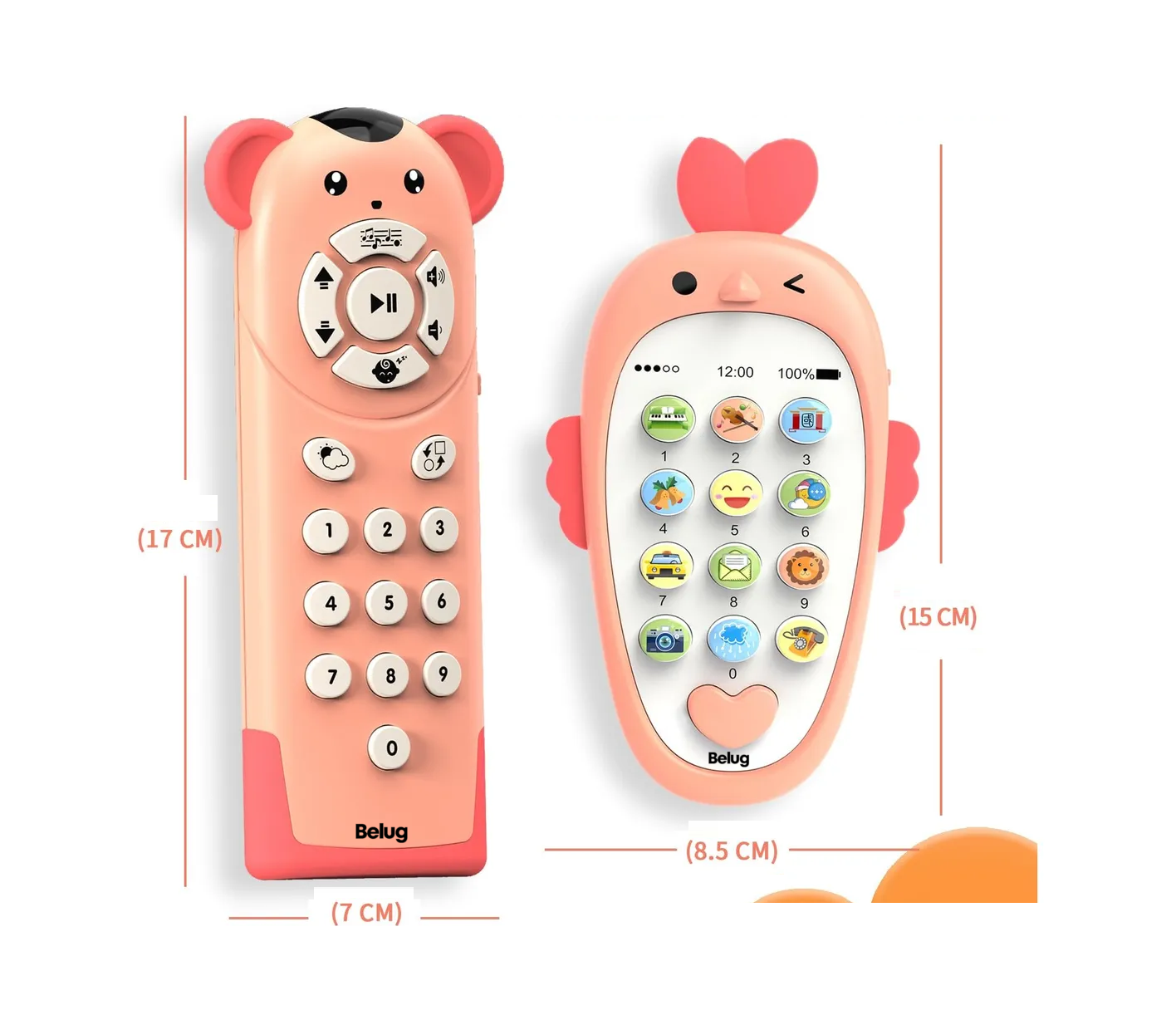 Foto 5 pulgar | Telefono Didactico Bebe Juguete Rosa Claro