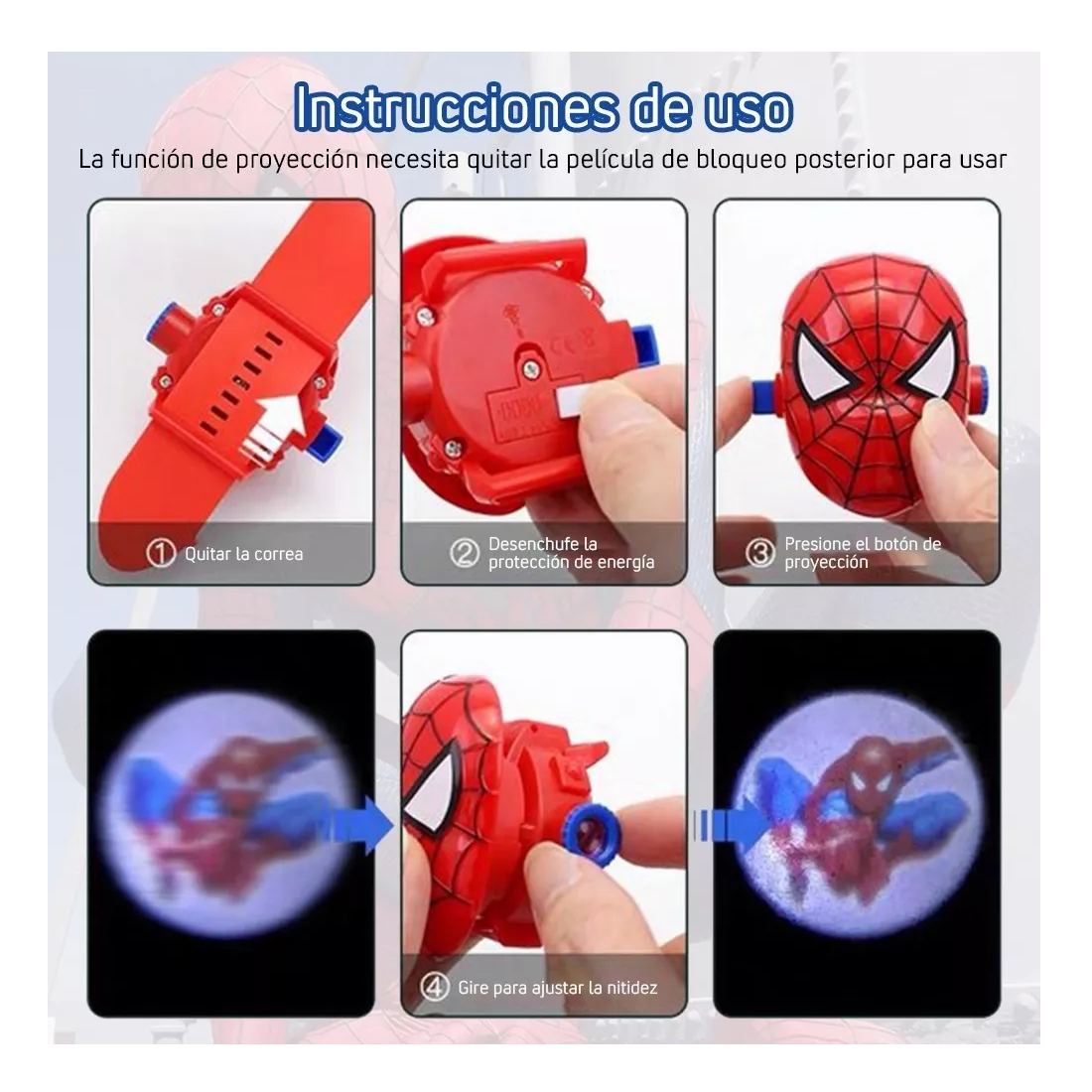 Foto 3 pulgar | Reloj Infantil Belug de Spider-Man