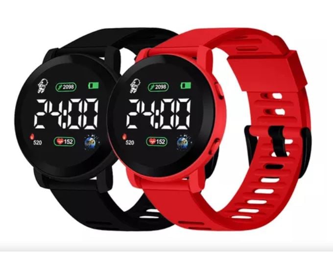 Relojes Led Wünd Digital Touch Negro y Rojo 2 Piezas para Niños $376