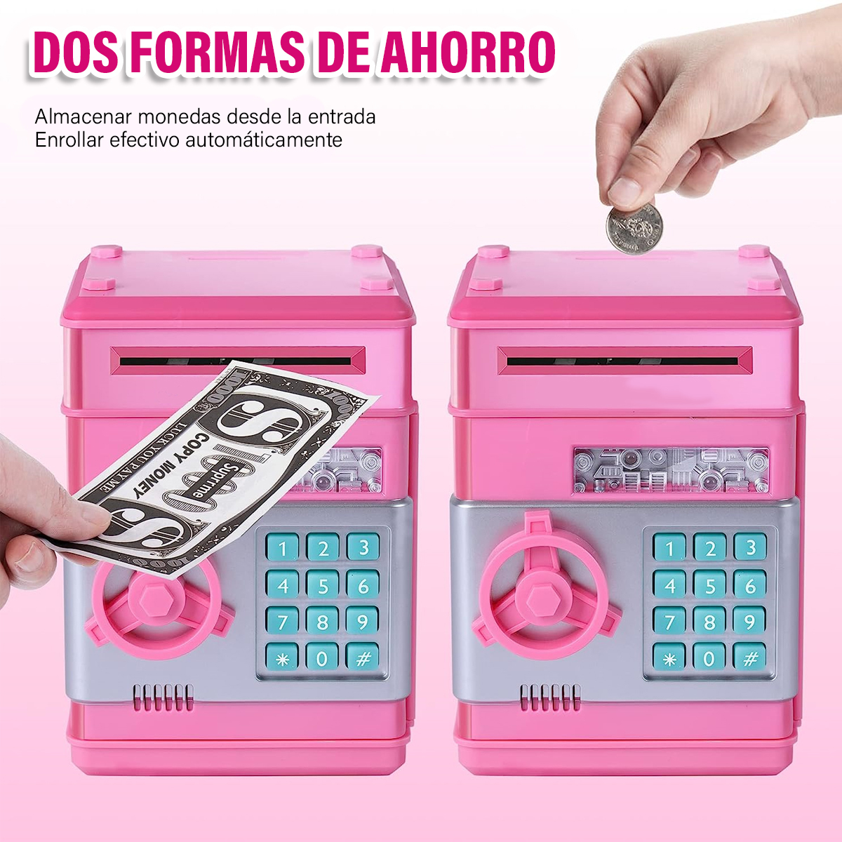 Foto 4 pulgar | Alcancía Electrónica Diseño De Caja Fuerte Mila Lady Bugg