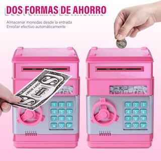Foto 3 | Alcancía Electrónica Diseño De Caja Fuerte Mila Lady Bugg