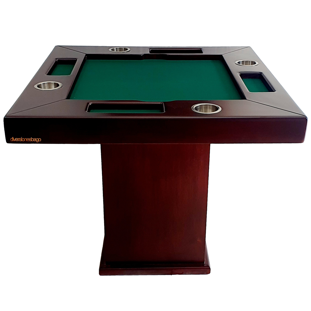 Foto 2 pulgar | Mesa de Juego Cuadrada para Dominó y Póker Bago