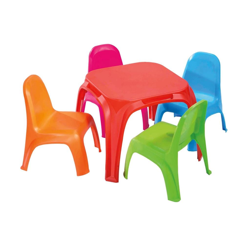 Sillas Y Mesa Infantil 5 Piezas Para Actividades Jugar $1,299