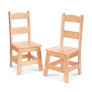 Foto 1 | Set De 2 Sillas De Madera Melissa & Doug Para Sala De Juegos Para Niños - Venta Internacional.