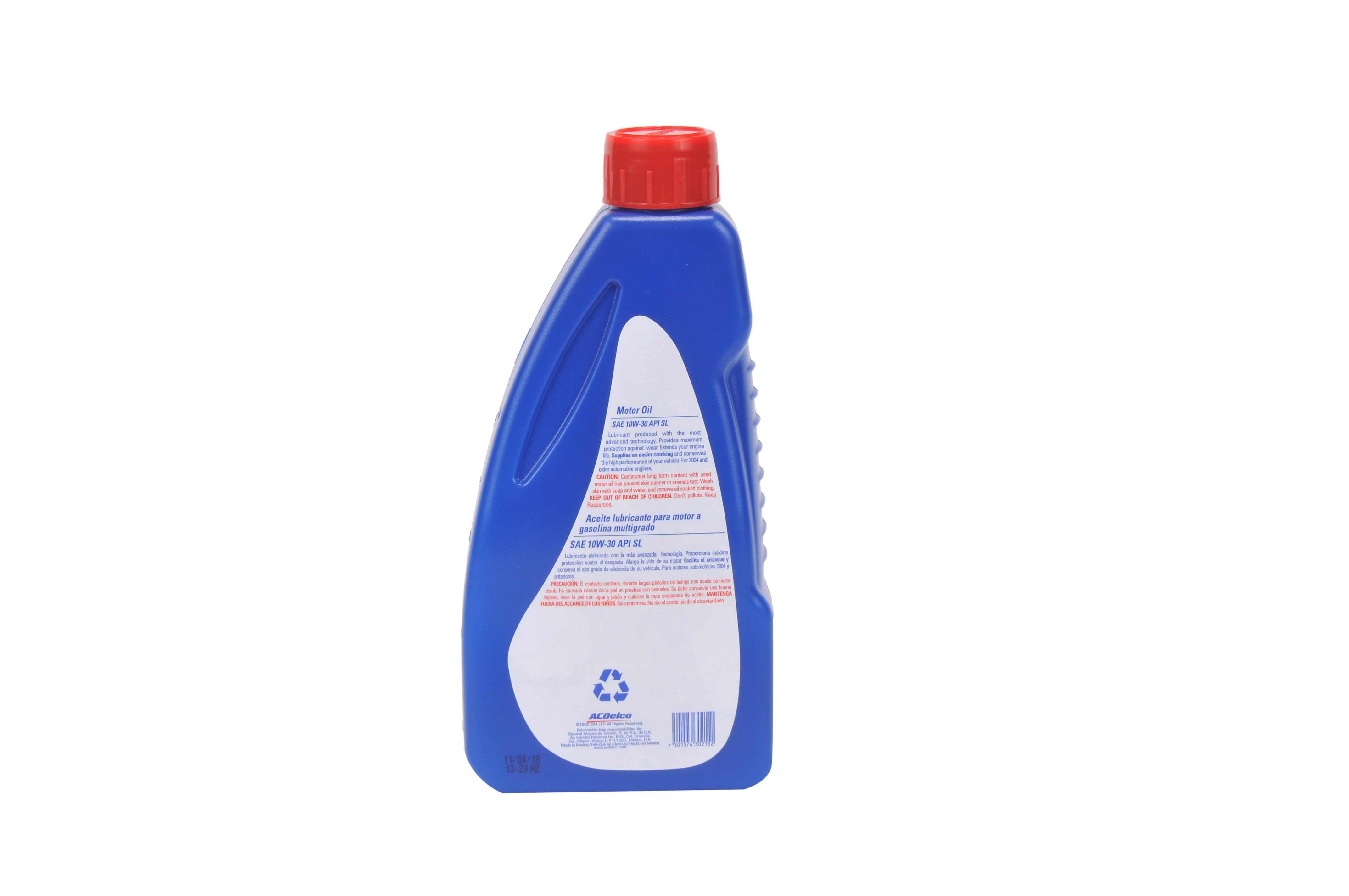 Foto 3 | Aceite para Motor 10w30 ACDelco Sae Sl Multigrado Gasolina 4 Piezas de 946 ml