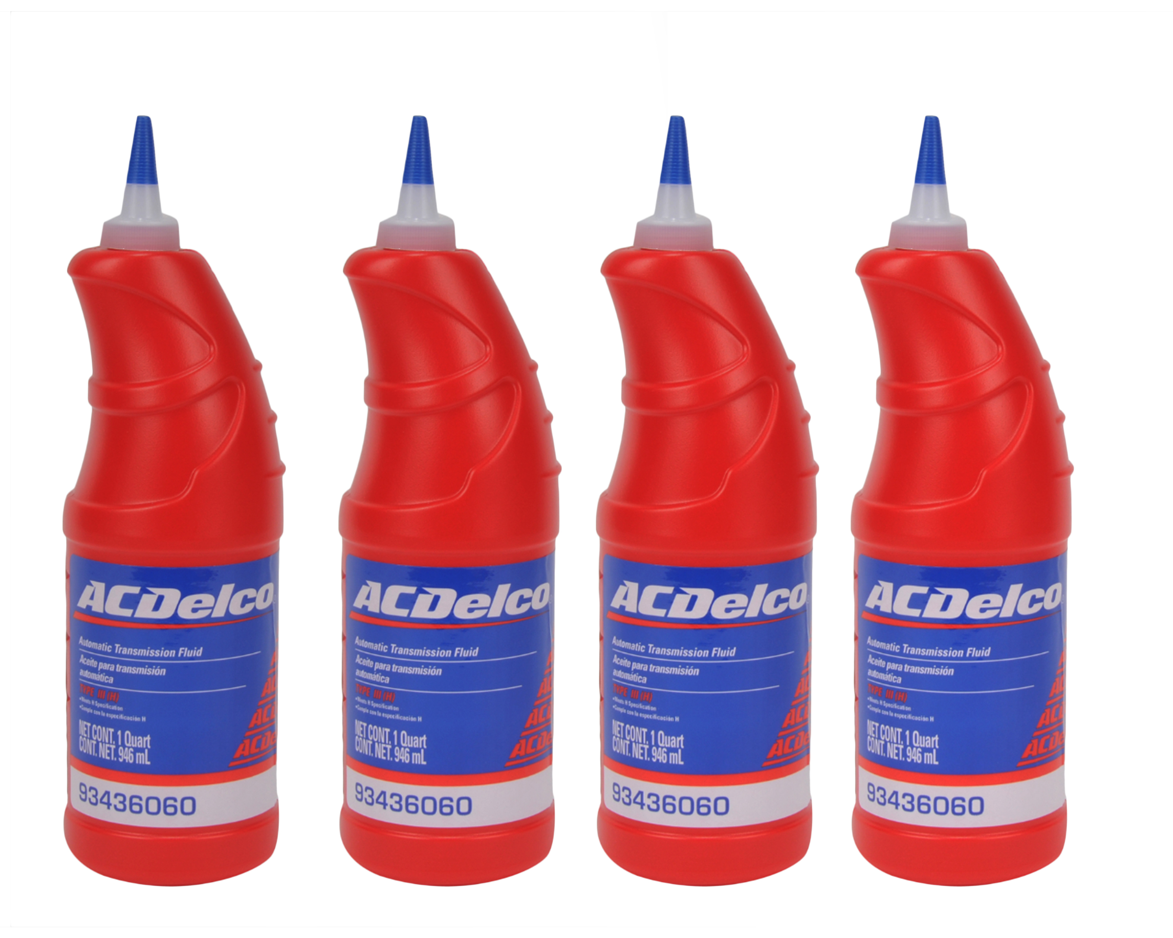 Aceite para Transmisión Automática ACDelco Dexron III 4 Piezas de 946 ml