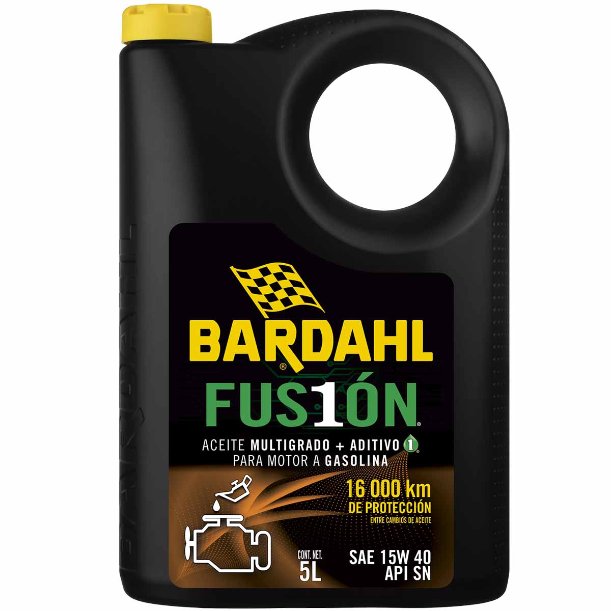 Fusión Bardahl Aceite Multigrado Aditivo 5l Motor a Gasolina