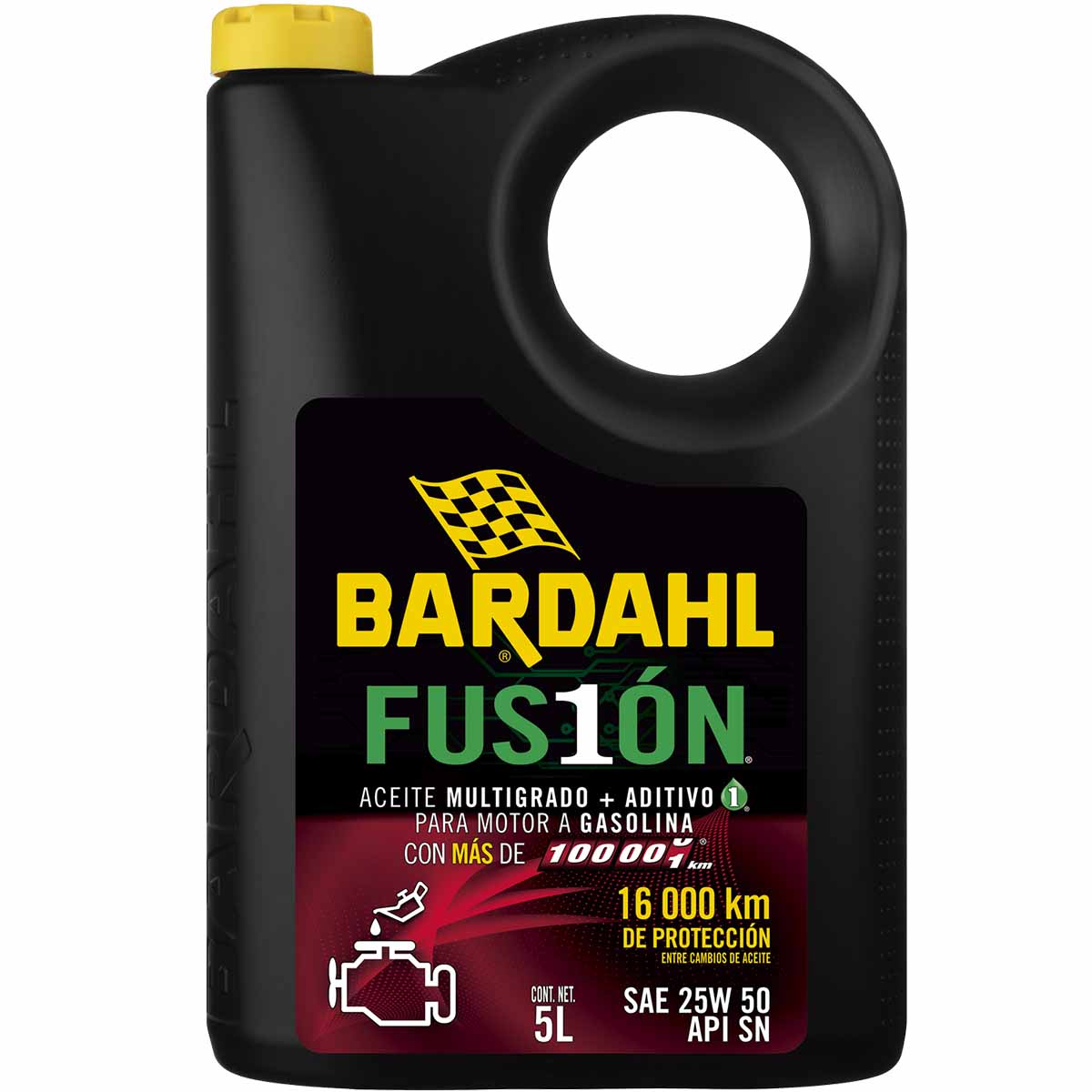 Fusion Bardahl 5 l Aceite Aditivo Motor Alto Kilometraje